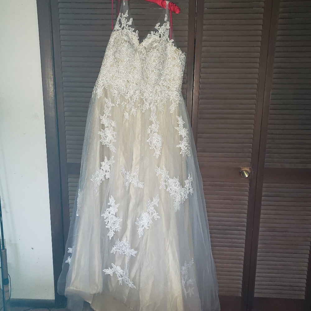 Ivory wedding dress size 22w